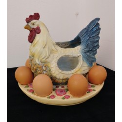 Gallina adorno para cocina porta huevos